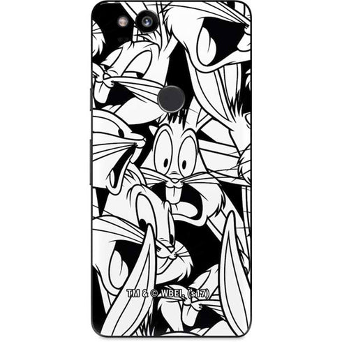 Looney Tunes Bugs Bunny Super Sized Pattern Google Pixel 2 Skin
